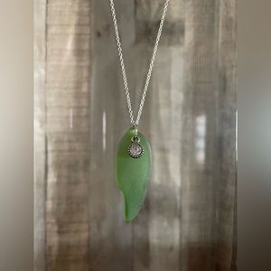 Montana Yellowstone River Glass Necklace